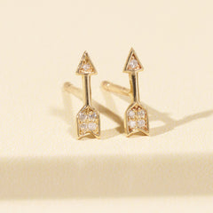 Kira Mini Arrow Stud Earrings