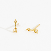 Kira Mini Arrow Stud Earrings