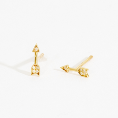 Kira Mini Arrow Stud Earrings