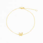 Lilith Pave Butterfly Bracelet
