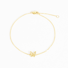 Lilith Pave Butterfly Bracelet