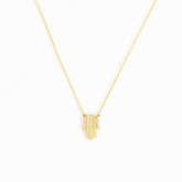 Makayla Pave Hamsa Necklace