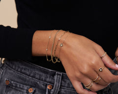 Mayla Heart Diamond Starburst Bracelet