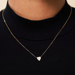 Mayla Heart Diamond Starburst Necklace