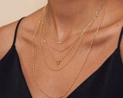 Mayla Heart Diamond Starburst Necklace