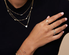 Mayla Heart Diamond Starburst Ring