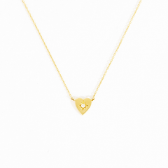 Mayla Heart Diamond Starburst Necklace