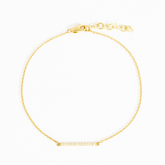 Paris Diamond Pave Bar Bracelet