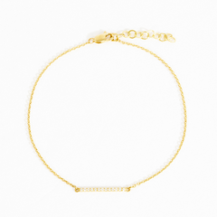 Paris Diamond Pave Bar Bracelet