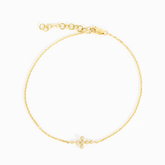 Vivian Sideways Cross Bracelet