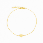 Ruth Solid Petite Heart Bracelet