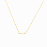 Sidney Pave Bar Necklace