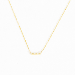 Sidney Pave Bar Necklace