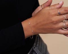 Susanne 2mm Bezel Station Bracelet