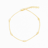 Susanne 2mm Bezel Station Bracelet