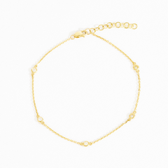 Susanne 2mm Bezel Station Bracelet