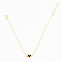 Sylvia Halo Black Heart Bracelet