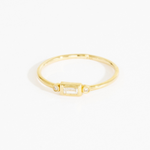 Tammy Diamond Baguette 2 Bezels Ring