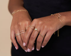 Teresa Milky Opal Ring