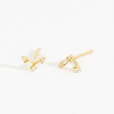 Tiffany Baguette Chevron Arrow Stud Earrings