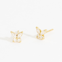 Valeria Diamond Butterfly Stud Earrings