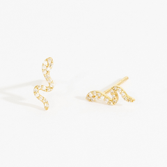 Yelena Pave Snake Stud Earrings