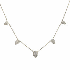 Teardrop Station Necklace