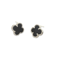 Flora Bezel Gemstone Studs