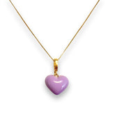Noellery 18K Gold Filled Color Heart Charm Necklace