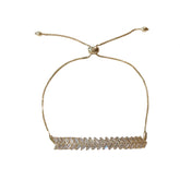 Noelly Baguette CZ Adjustable Bracelet