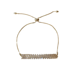 Noelly Baguette CZ Adjustable Bracelet