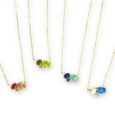 Carrie Cluster Birthstone Necklace
