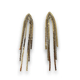 Kristy Metal Draped Tassel Earrings