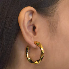 Stainless Steel Open Krinkle Hoops