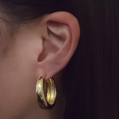 Angie Gold Filled Thick Huggies