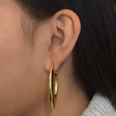 Stainless Steel Open Oval Hoops