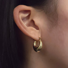 Goldie Gold Filled Mini Oval Clasp Hoops