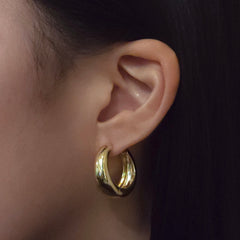 Angie Gold Filled Thick Huggies