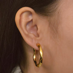 Stainless Steel Open Krinkle Hoops