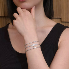 Amy Baguette Row Adjustable Bracelet