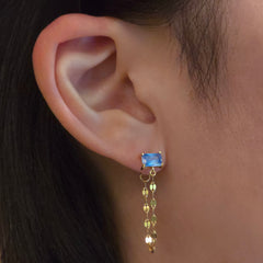 Amy East West Birthstone Chain Studs