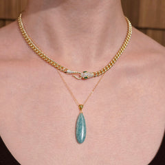 Snake Hook Chain 16” Necklace