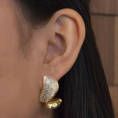 Gold Filled Twist Sparkle Studs