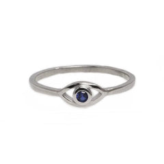 Evil Eye Sapphire Ring