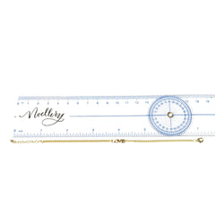 Love Block Script Cuban Chain Bracelet