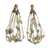 Karen Crystal Strands Statement Earrings