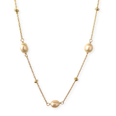Pearlea Pearl Ball Station Necklace