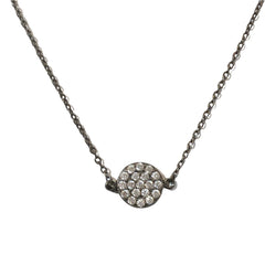 Geovana Round Pave Disc Choker