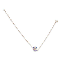 Evil Eye Sparkle Disc Large Bracelet