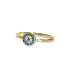 Evil Eye Small Disc Ring